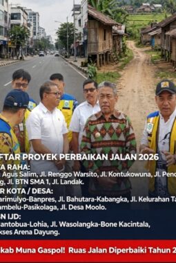 Pemkab Muna Gaspol 2026! Ruas Jalan Kota dan Desa Diperbaiki
