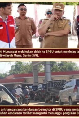 Bupati Muna Sidak SPBU Atasi Antrian Panjang BBM