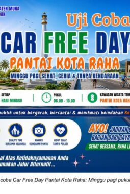 Car Free Day Pantai Kota Raha: Hadirkan Ruang Publik Sehat dan Ramah Wisata