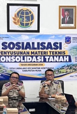 Konsolidasi Tanah 2026, Kanwil BPN Sultra Gelar Sosialisasi di Muna