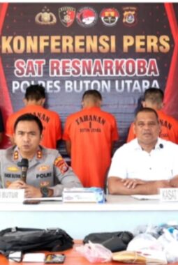 Sabu 56 Gram Beredar di Butur: 4 Orang Diringkus, Ancaman 20 Tahun Penjara