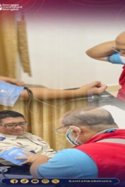 Peringati HANTARU 2026, Kantor Pertanahan Muna Gelar Aksi Donor Darah